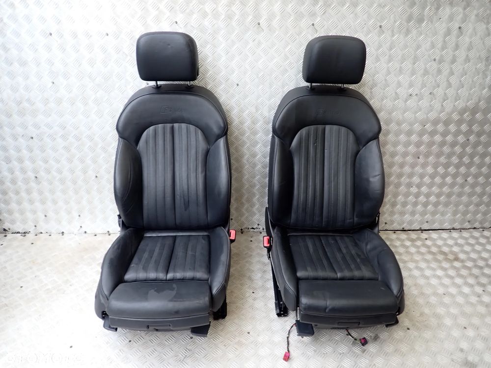 FOTELE PRZEDNIE AUDI A6 C7 S-LINE SKÓRA KOMPLET - 1