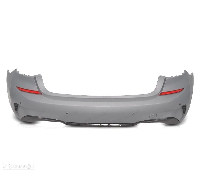 PARA-CHOQUES TRASEIRO BMW G20 19-22 LOOK M PERFORMANCE PRETO BRILHANTE PDC - 5