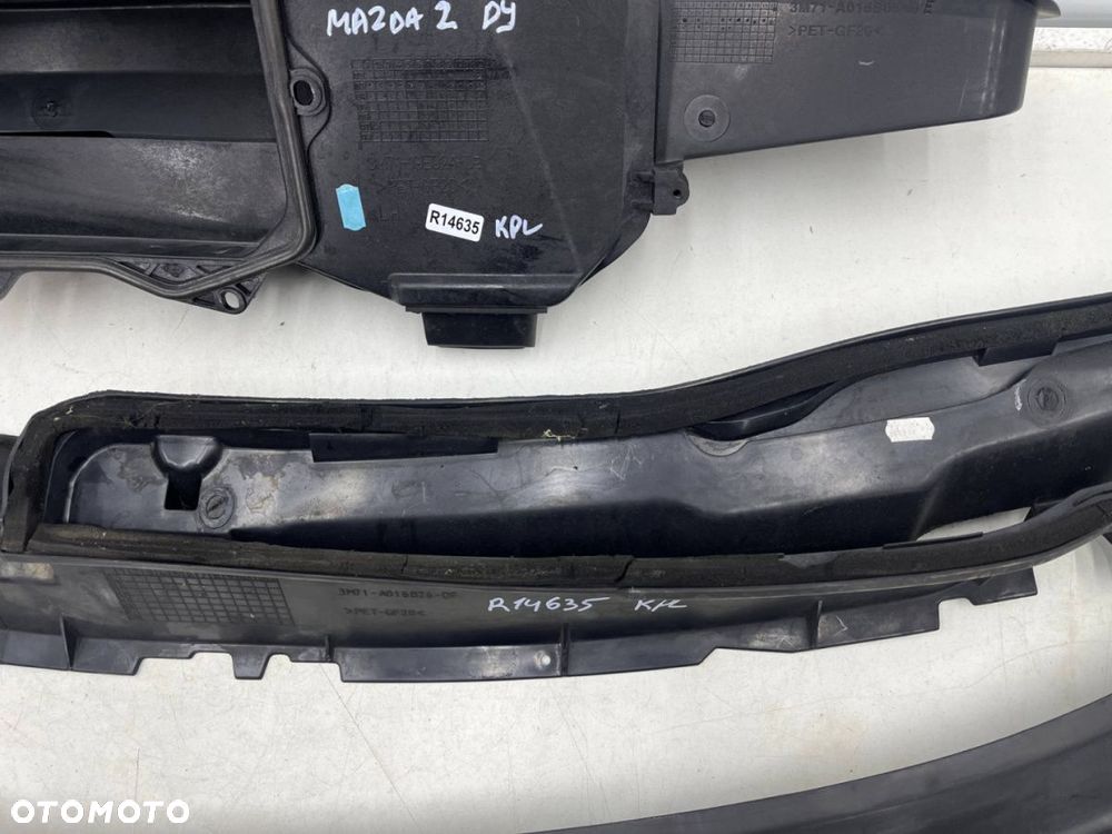 Podszybie Mazda 2 I DY 02-07r. dolne górne kierownica powietrza kabiny KOMPLET - 6