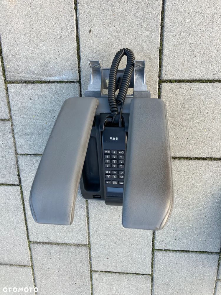 TELEFON BMW E38 PRZED LIFT WĄSKI WYSWIETLACZ PODŁOKIETNIK SZARY SCHOWKI RARYTAS - 9