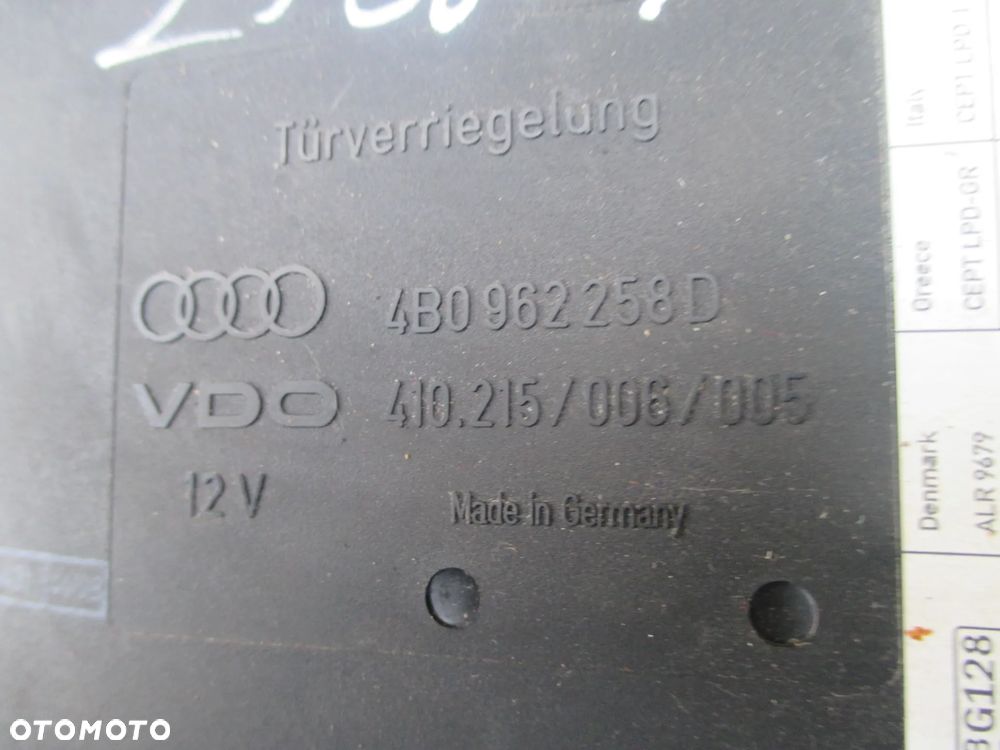 Moduł komfortu AUDI A6 C5 4B0962258D - 2