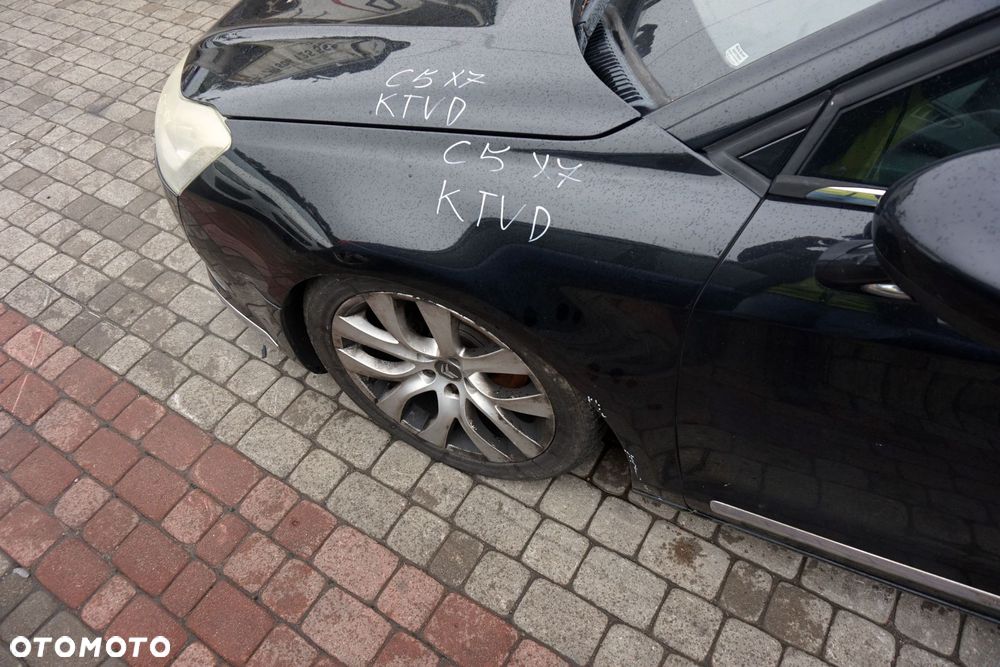 MASKA ZDERZAK BŁOTNIKI LAMPY C5 III X7 KTVD XENON SPRYSKI EU CITROEN 2008-2017 CZARNY PRZÓD KOMPLETNY - 15