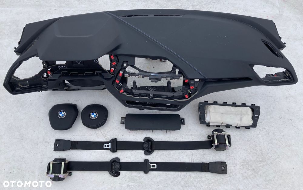 BMW 1 F40 F44 M DESKA KONSOLA KOKPIT PULPIT PÓŁKA PARAPET PODUSZKI AIRBAG PASY PAS KURTYNA KURTYNY FOTELA - 5