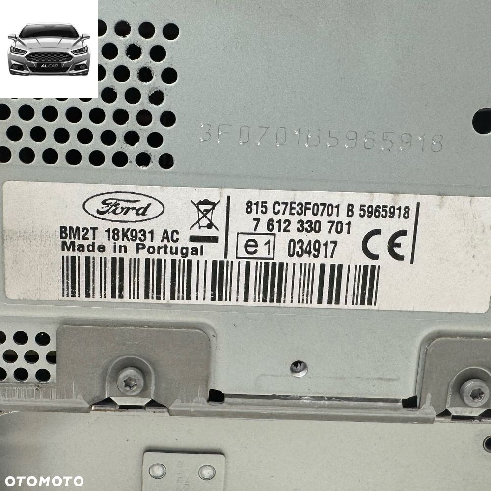 NAWIGACJA GPS FABRYCZNA FORD S-MAX MK1 LIFT MAPY POD KAMERE PIANO BLACK - 6