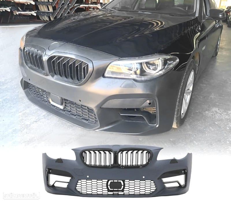 PARA-CHOQUES FRONTAL BMW F10 F11 F18 10-16 LOOK G30 M5 PDC + GRELHAS - 1