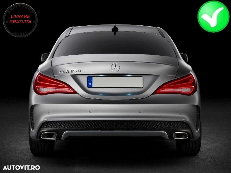 Difuzor Bara Spate Mercedes CLA W117 X117 (2013-2018) Facelift CLA45 Look- livrare gratuita - 8