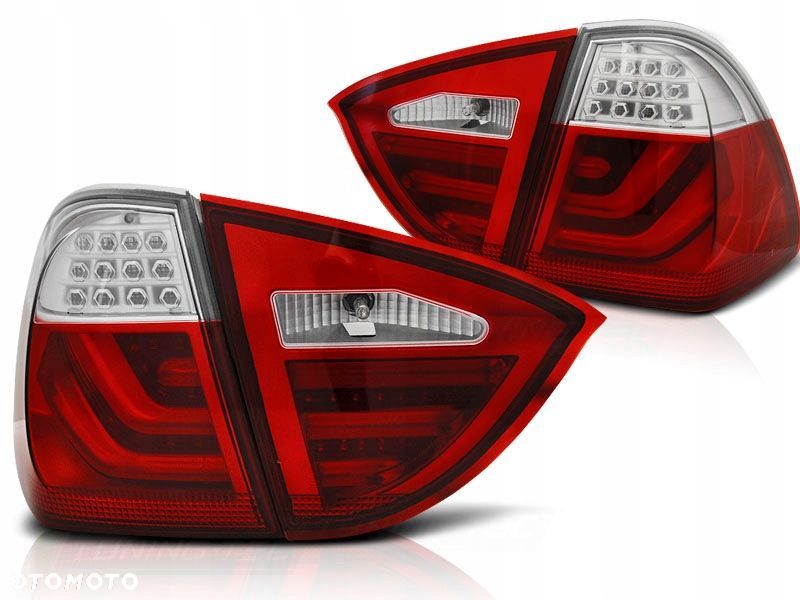 Lampy tylne kpl Led Bar Neon Tuning Red Bmw 3 e91 kombi touring 2004-2008 - 3