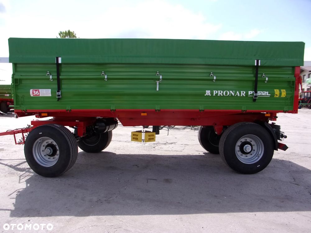 Pronar Przyczepa dwuosiowa paletowa PRONAR PT680 -14t, PT612 -12t, PT612L -12t, wywrotka z trójstronnym wywrotem, przyczepa ciężarowo-rolnicza - 14