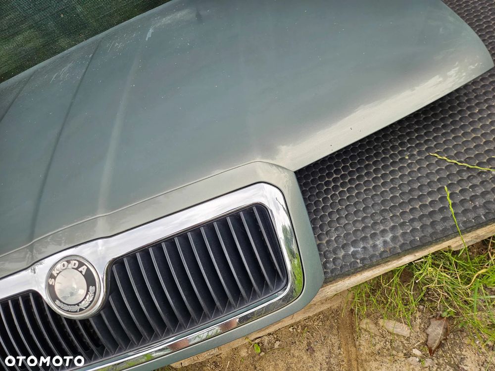 Maska Pokrywa Silnika Atrapka Gril Znaczek Przód Przednia 9596 Szara Zielona Skoda Octavia I 1 Lift - 17