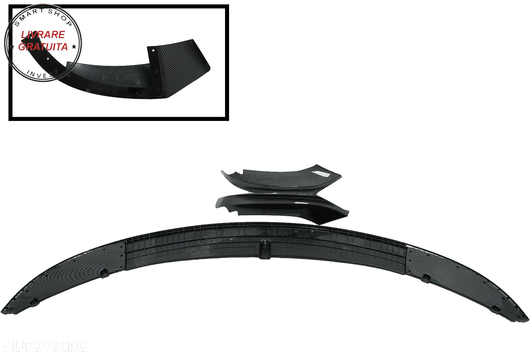 Prelungire Bara Fata BMW Seria 4 F32 F33 F36 (2013-03.2019) M-Performance Carbon F- livrare gratuita - 6