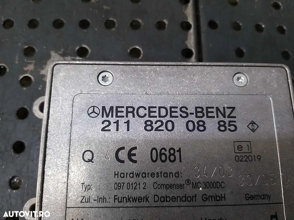 Modul amplificator antena radio mercedes e class w211 2118200885 - 2
