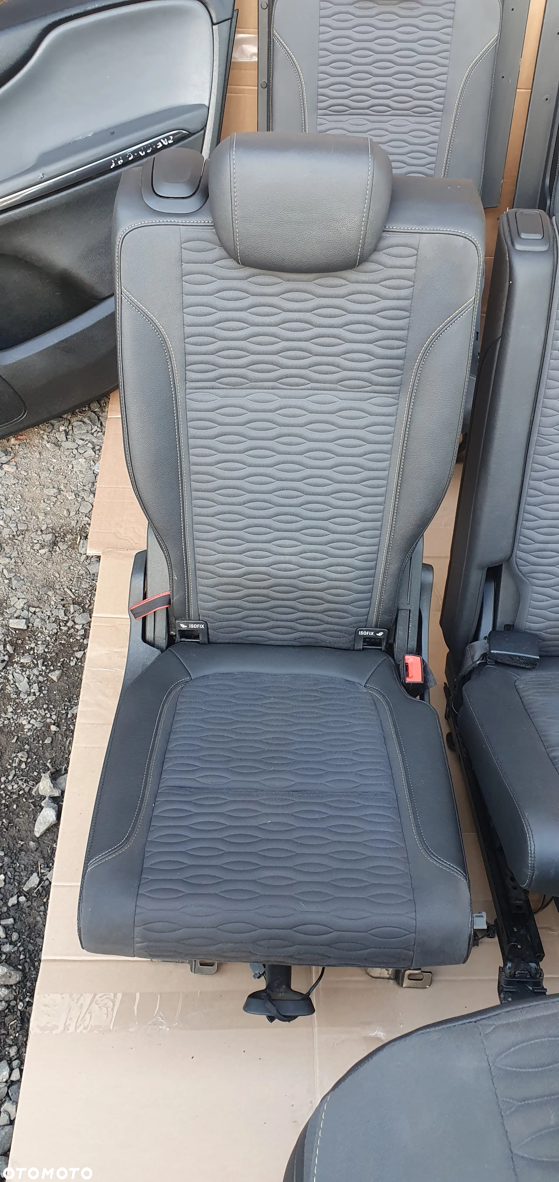 Fotele komplet kanapa pół skóra fotele boczki Opel Zafira C - 4