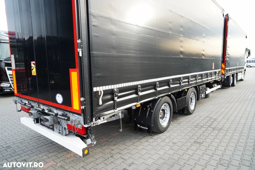 MAN TGX 26.480 / COMBINAȚIE TANDEM 120 M3 / TRAVERSE / MEGA / 6X2 / I-PARK COOL / PUNȚĂ RIDICATĂ / CĂPTUȘEALĂ CĂRUȚ / + REMORCĂ WIELTON / PUNȚI SAF - 14