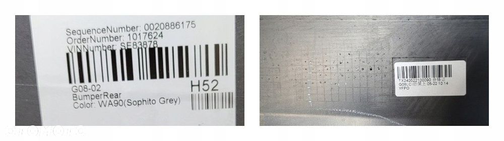 ZDERZAK TYŁ DOKŁADKA SPOILER BMW iX3 G08 LCI LIFT 2021- SOPHITO GREY - 13