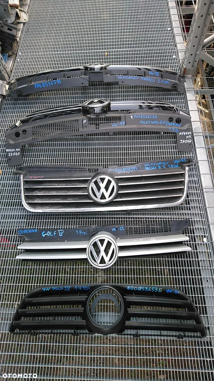 VW AUDI GRILL PRZEDNI GRILLE PRZEDNIE - 6
