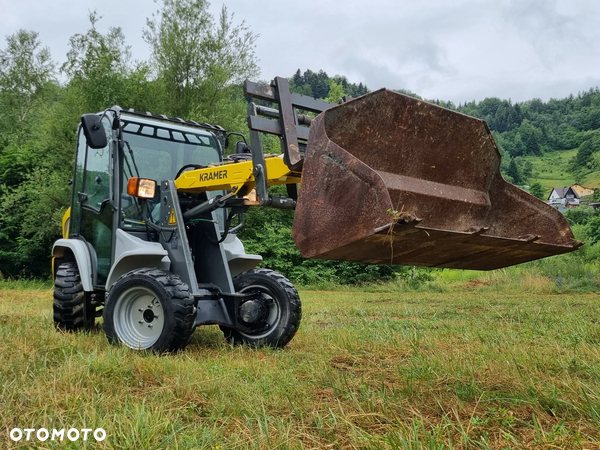 Kramer Ładowarka kołowa 348- 5035 JAK NOWA! 2017r Import Norwegia Łyżka widły