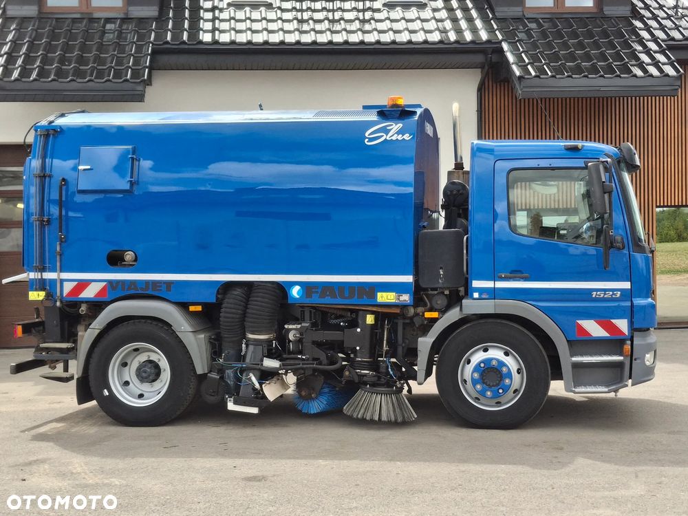 Mercedes-Benz Atego 1523 Zamiatarka FAUN Zamiatarka Uliczna Kamera Cofania Oświetlenie Ostrzegawcze Regulowane Zawieszenie - 19