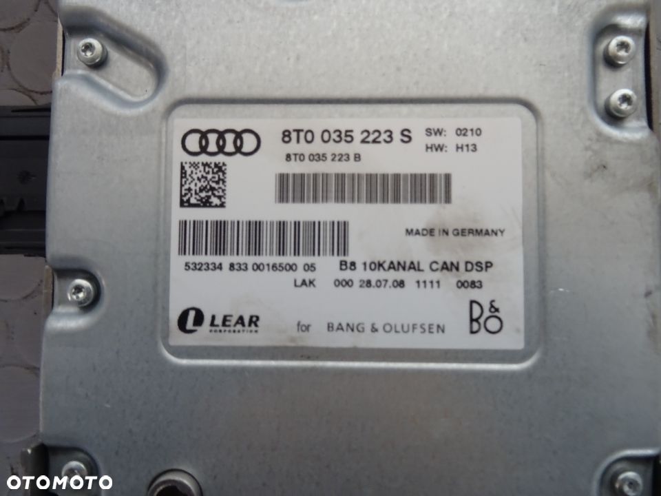 8T0035223S wzmacniacz B&O audi a5 S5 8t0 coupe czesci - 2