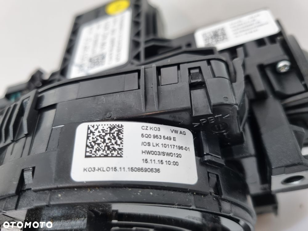 VW AUDI SEAT SKODA LEON TAŚMA ZWIJAK PRZEŁĄCZNIK ZESPOLONY MANETKI 5Q0953549E 5Q0953513AE - 5