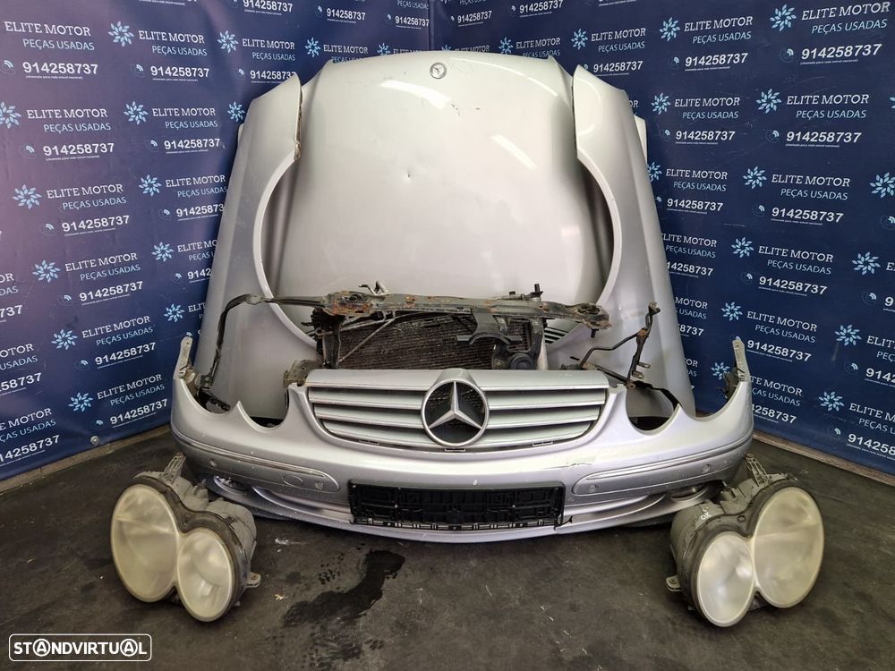 Frente completa usada MERCEDES CLK W209 CDI parachoques capot oticas guarda lamas reforço - 3