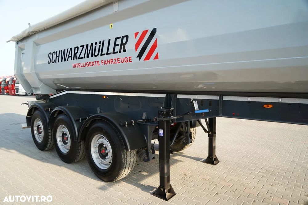 Schwarzmuller BASCĂ SCHWARZMULLER / 25 m³ / REMORCĂ DIN OȚEL / STANDARD / AXĂ RIDICATĂ / SAF - 9