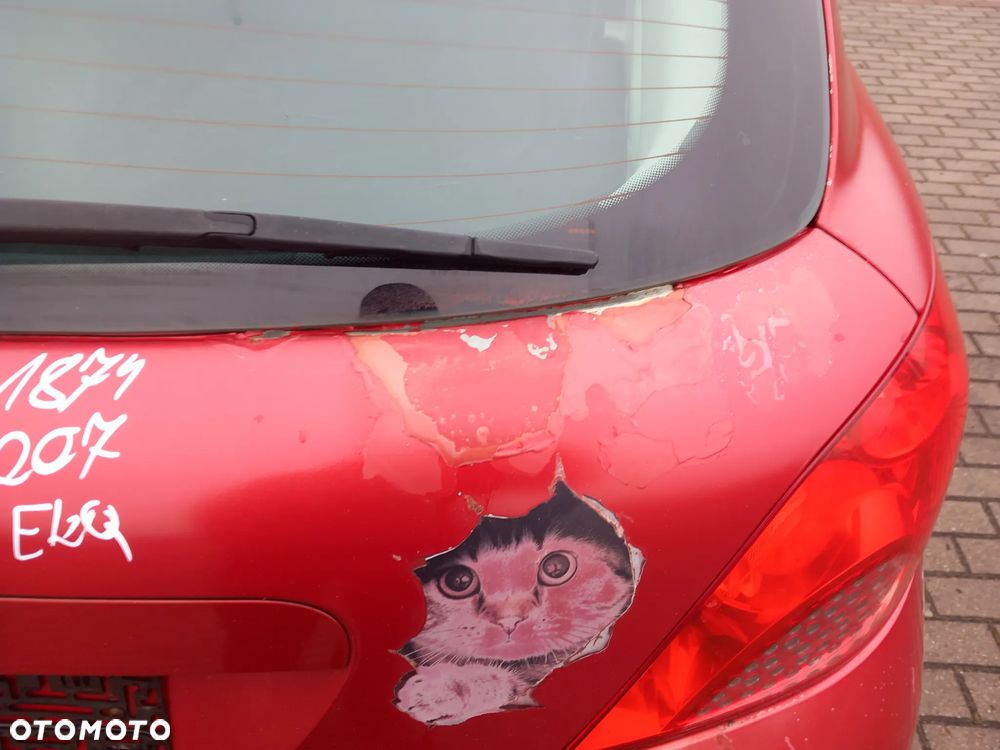 PEUGEOT 207 KLAPA BAGAŻNIKA TYLNA TYŁ KOLOR: EKQ - 6