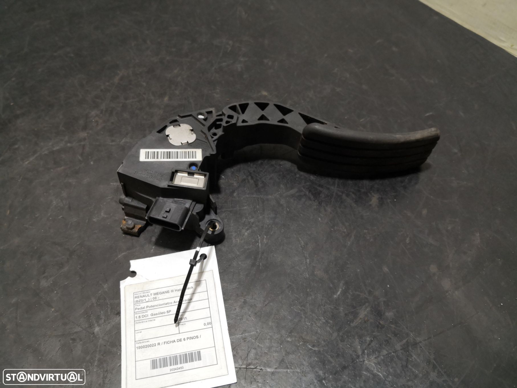 Pedal Potenciometro Acelerador Renault Megane Iii Hatchback (Bz0/1_) - 1