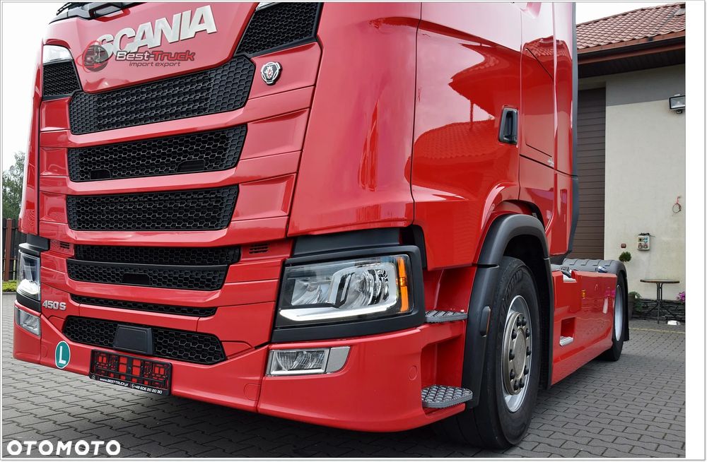 Scania S450 / FULL LED / KLIMA POST. / RETARDER / ZBIORNIKI  1400 L /  DUŻE ZEGARY - 13