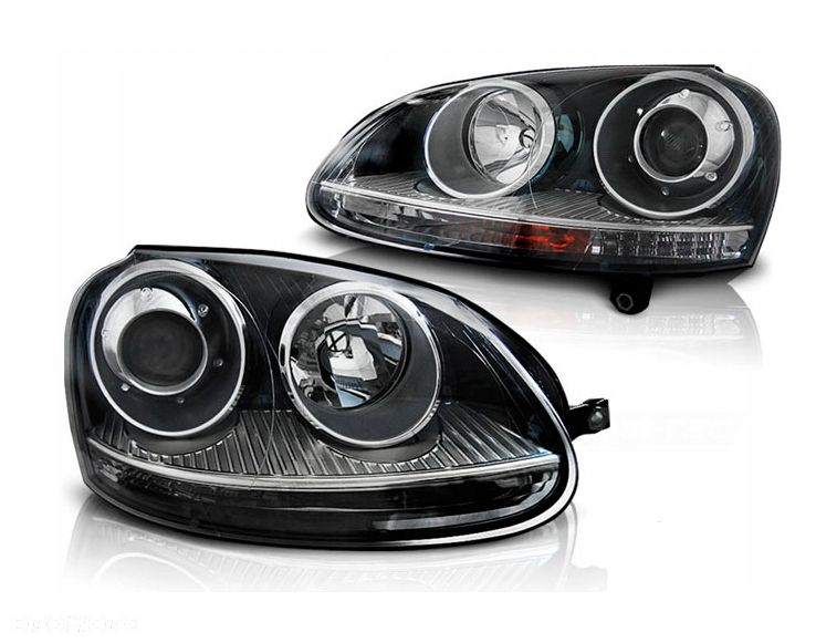 Lampy Reflektory DO VW GOLF V 5 OD 2003 DO 2008 Roku GTI LOOK H7 - 3
