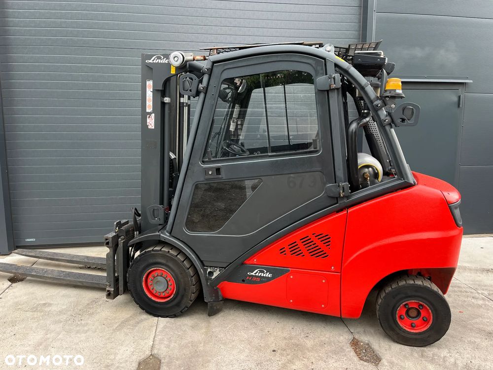 Linde H35T 393-02 Gaz LPG TRIPLEX Kabina Klimatyzacja Pozycjoner Przesuw boczny - 12