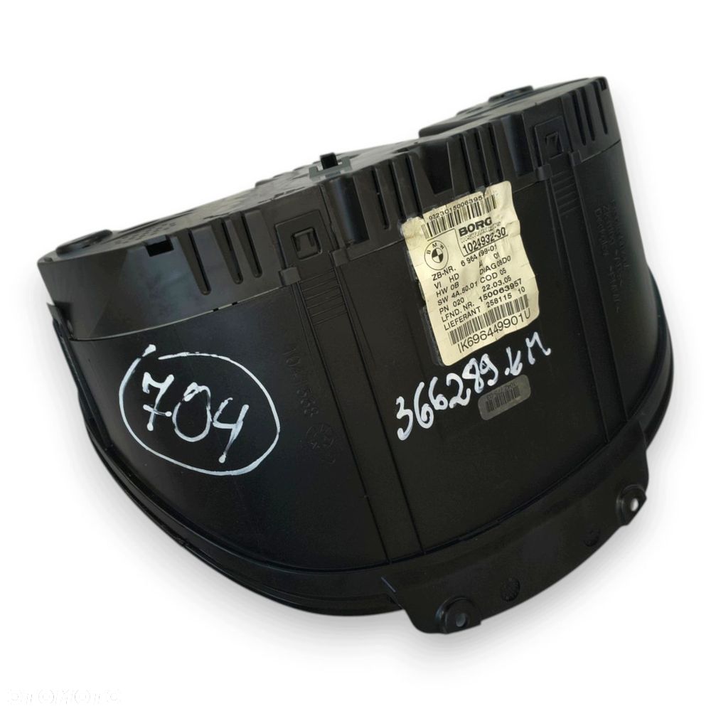LICZNIK ZEGARY 6964499 BMW E81 E87 1.6 i Benzyna 366 289km 6964499 - 9