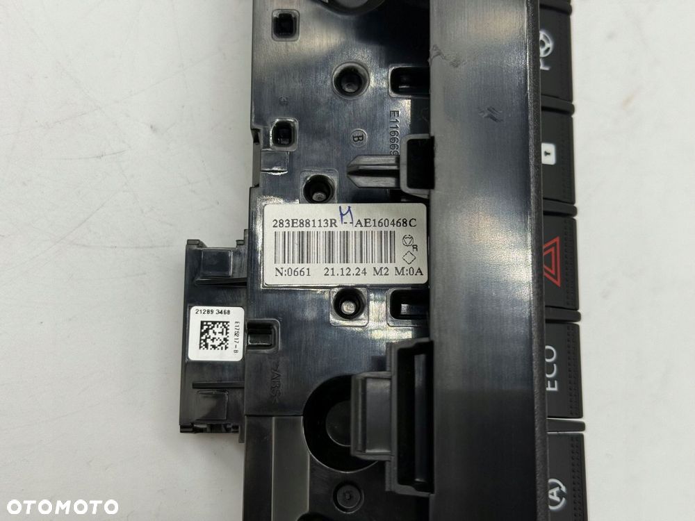 przycisk świateł awaryjnych / panel renault kangoo iii iv 283e88113r - 4