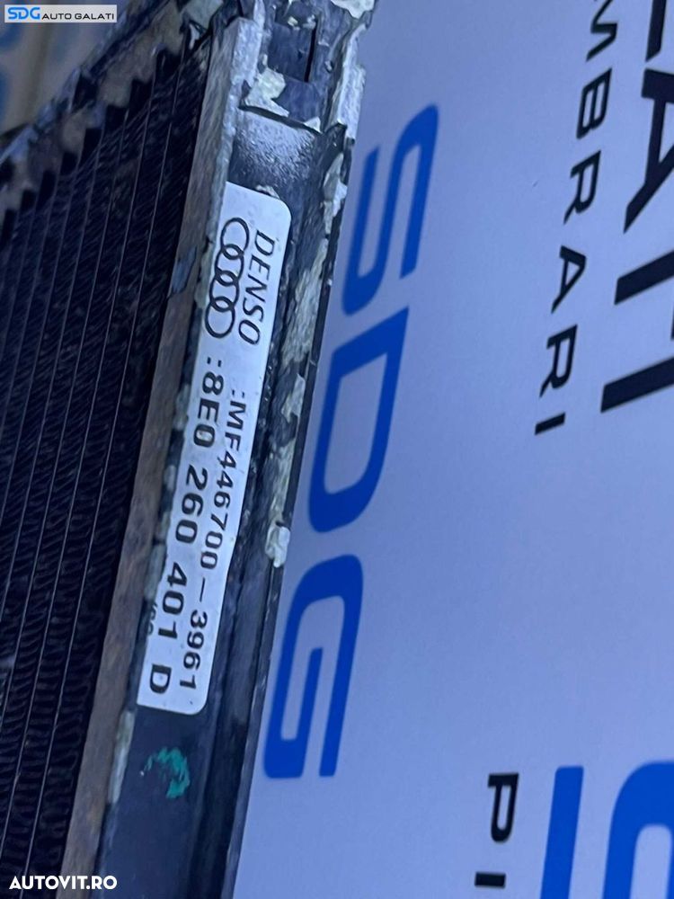 Radiator AC Aer Conditionat cu Senzor Audi A4 B6 1.6 ALZ 2001 - 2005 Cod 8E0260401D - 4