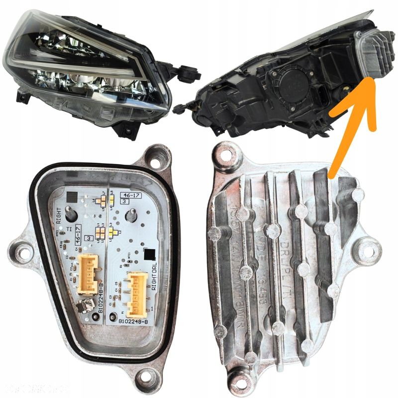 Moduł JEŻ do prawej lampy FULL LED DRL i kierunkowskazu SEAT IBIZA ARONA - 2