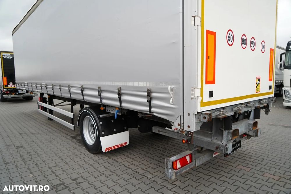 Fruehauf CITYLINER CORTINĂ / 1 AXĂ / DIRECȚIE / LUNGIME 11 M / CUREA CĂRUCIOR / PODEA REZISTENTĂ - 11