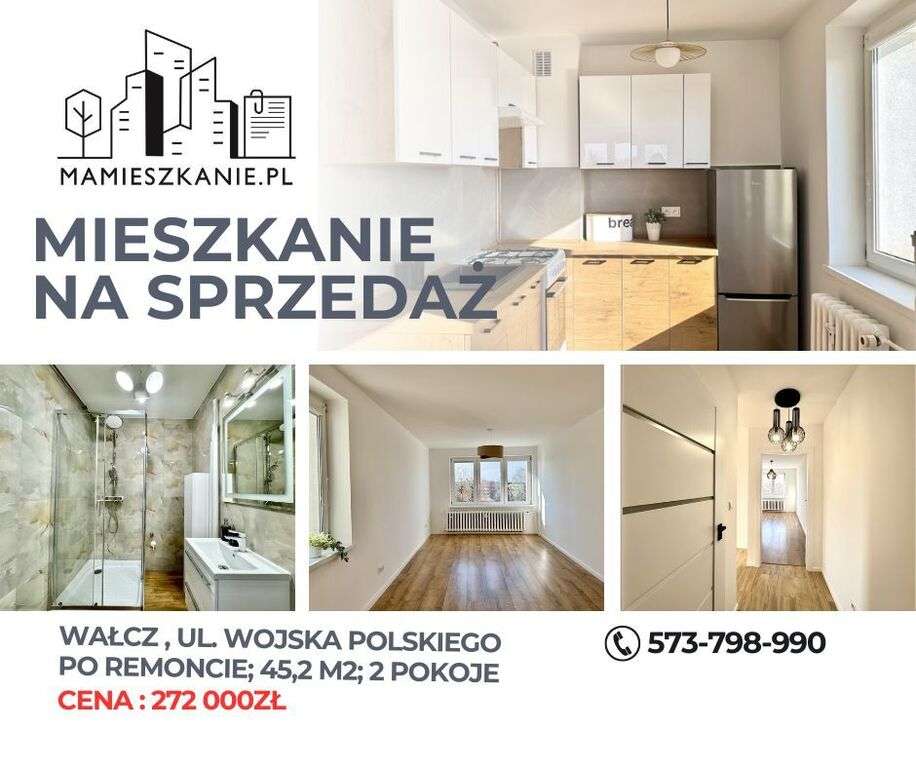 Na sprzedaż mieszkanie po remoncie, Wałcz