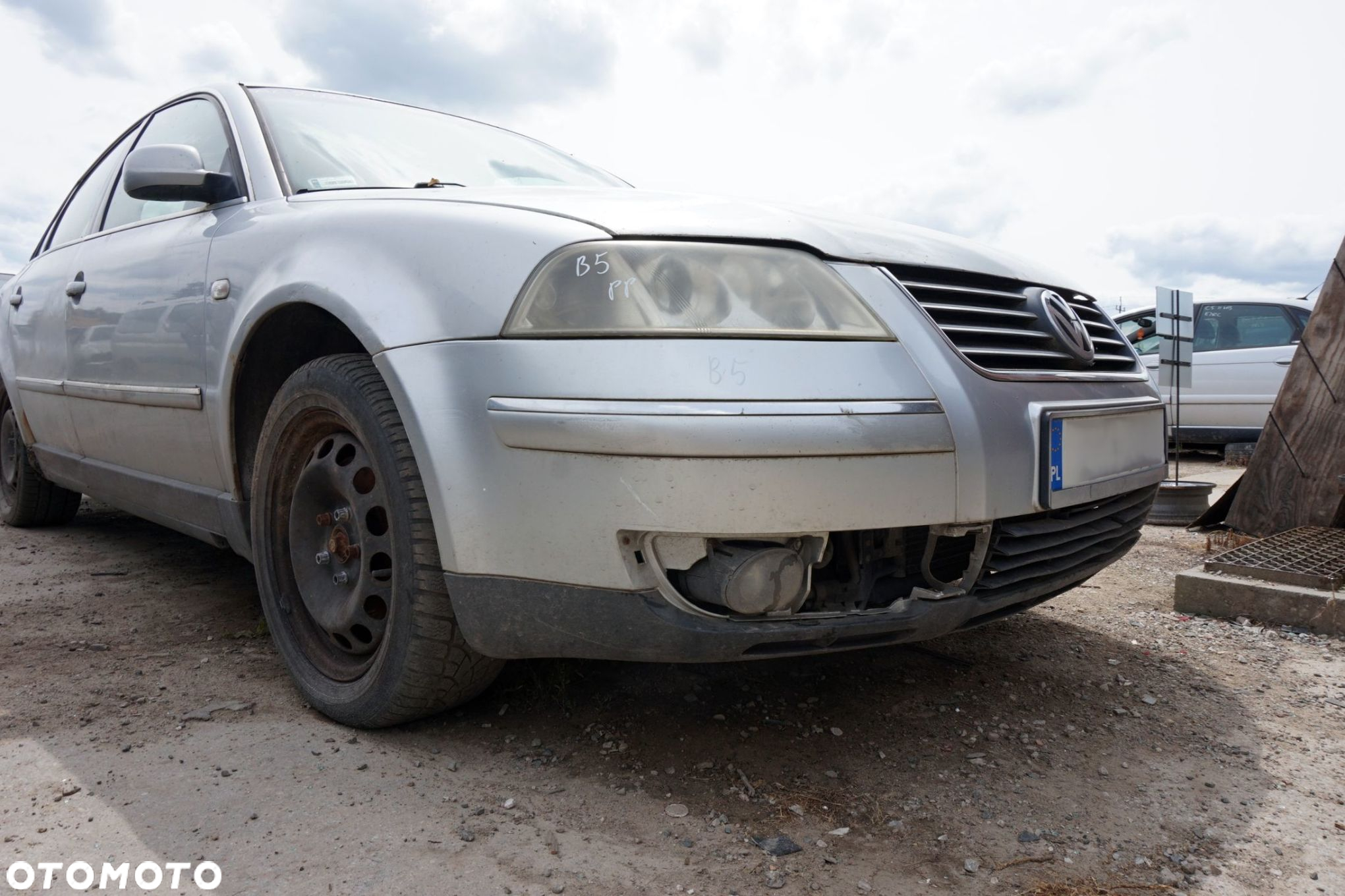 MASKA ZDERZAK BŁOTNIKI LAMPY PASSAT B5 LIFT LA7W  VOLKSWAGEN 2001-2005 SREBRNY PRZÓD KOMPLETNY - 9