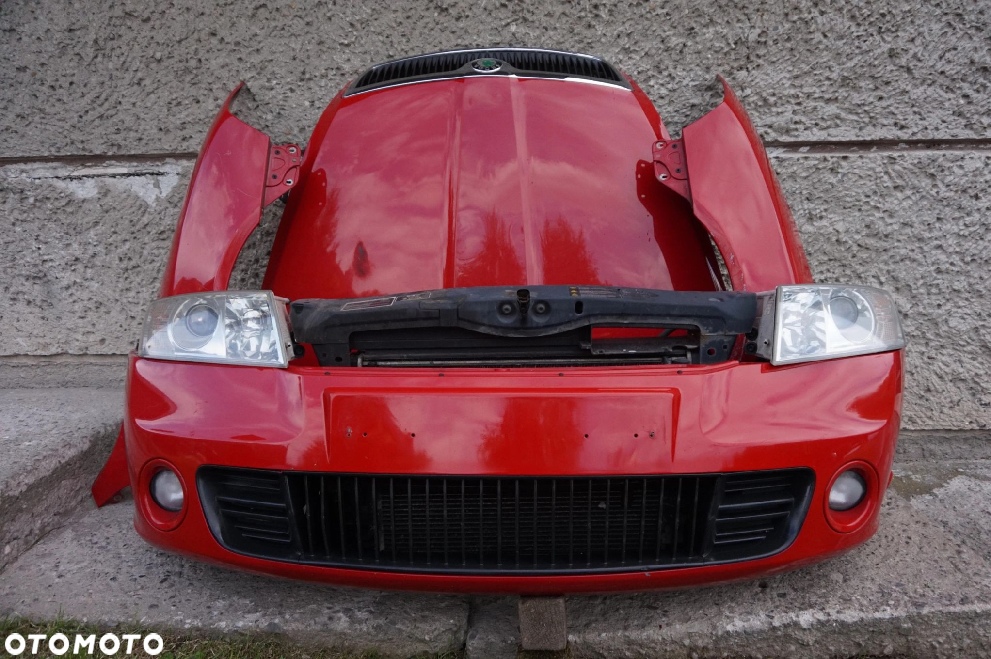 ZDERZAK MASKA BŁOTNIK KOMPLETNY PRZÓD OCTAVIA II VRS 04/08r - 2