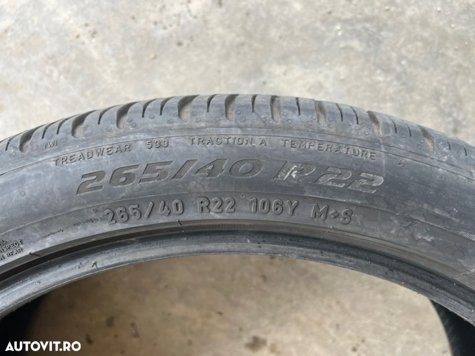 vând 4 anvelope 265/40/22 Pirelli allseazon ca noi - 5