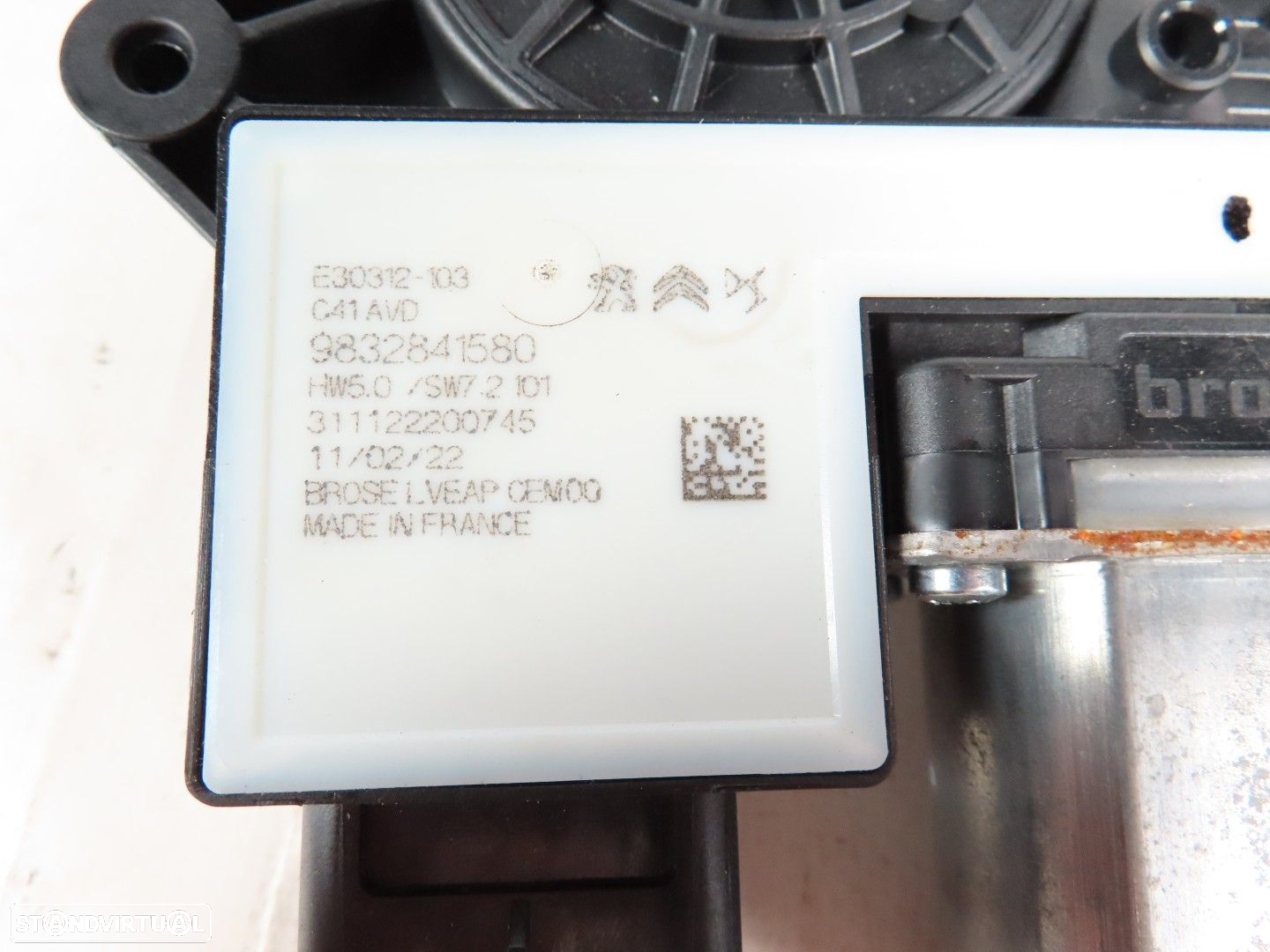 Motor elevador Direito/Frente Seminovo/ Original CITROEN C4 III (BA,BB/BC) 98328... - 3