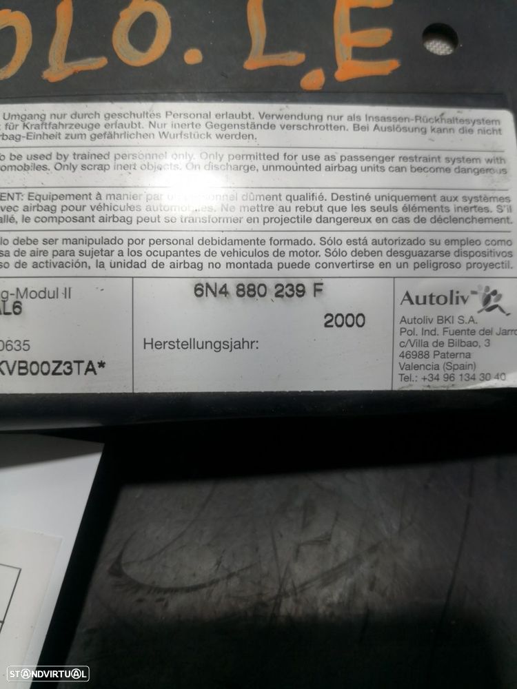 Airbag Banco Esq Volkswagen Polo (6N2) - 1