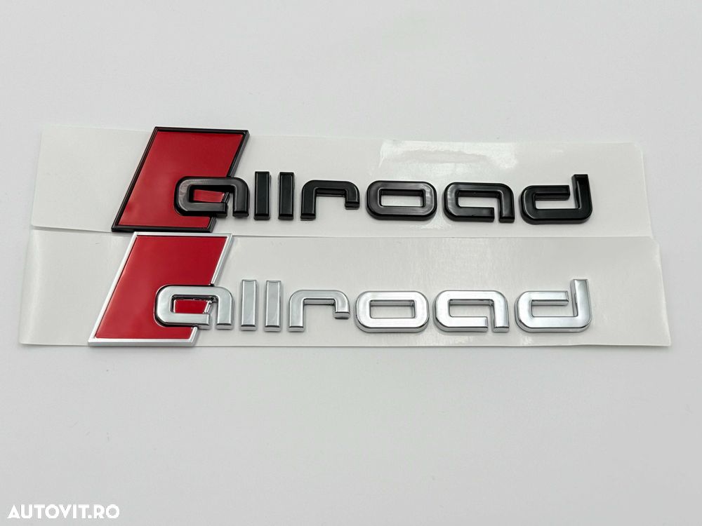 Emblema AUDI ALLROAD CROM spate s-line - 3