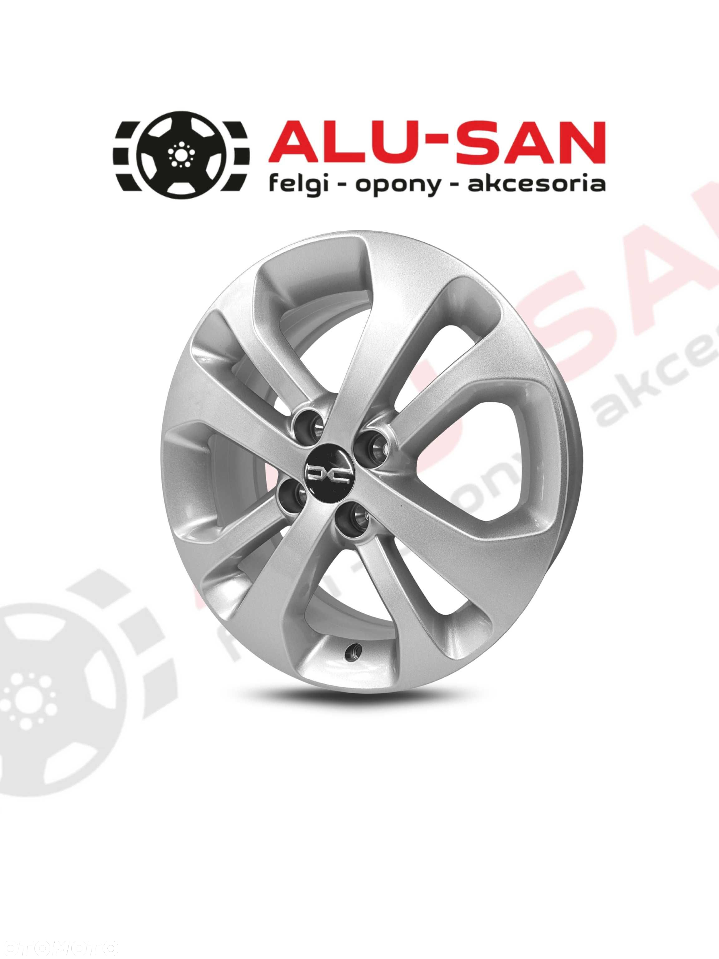 NOWE Alufelgi 16" DACIA Dokker Lodgy Logan Sandero 4x100 - SREBRNY - 3