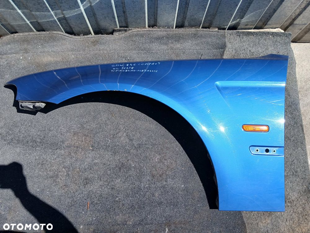 BMW E46 COMPACT TOPASBLAU METALLIC błotnik prawy, lewy - 6