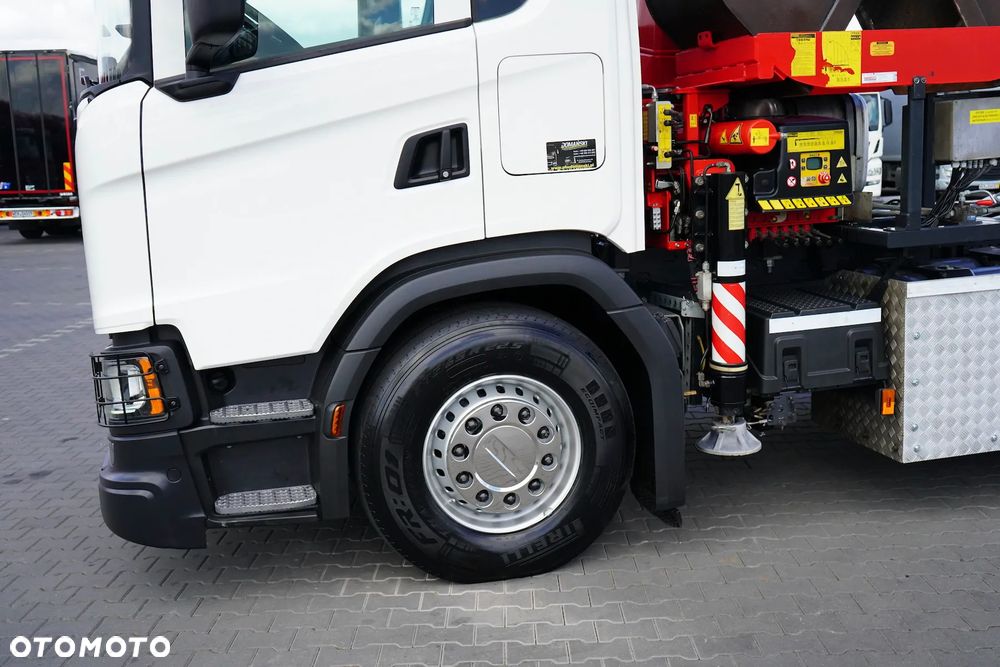 Scania G 410 / E 6 / 8 X 4 / HDS + HAKOWIEC / TRIDEM / CNG / RETARDER / FASSI F 215 - 20