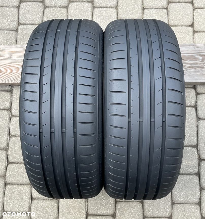 DWIE LETNIE OPONY DUNLOP 205/55 R16 91W  6,5 MM BIEŻNIKA LATO R16 - 1