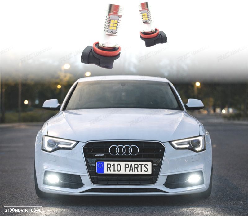 KIT DE LUZES DE NEVOEIRO LED H8 60 WATTS CANBUS - 1