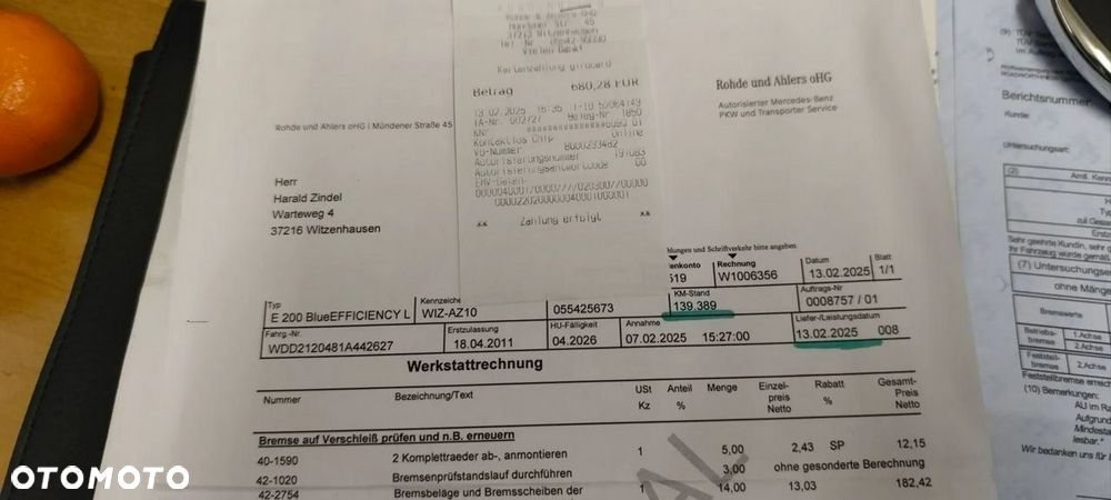 Mercedes-Benz Klasa E 200 BlueEFFICIENCY 7G-TRONIC Elegance - 15