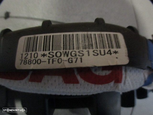 Airbag Cortina 78800TF0G71 HONDA JAZZ 2 2011 1.2I 90CV 5P BRANCO DRT - 3