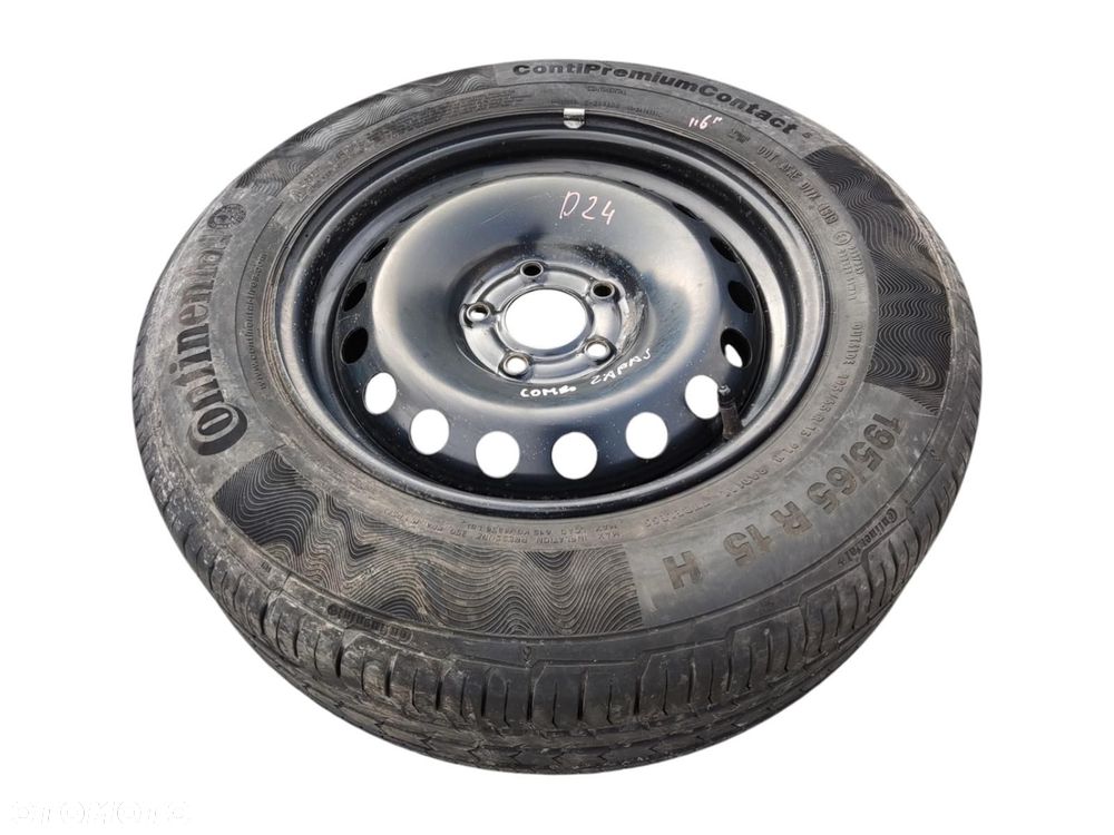 KOŁO DOJAZDOWE ZAPASOWE DOJAZDÓWKA 15 COMBO E PARTNER BERLINGO IV 2018-2023 - 1